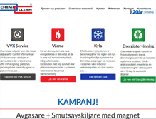 Tablet Screenshot of chemiclean.se